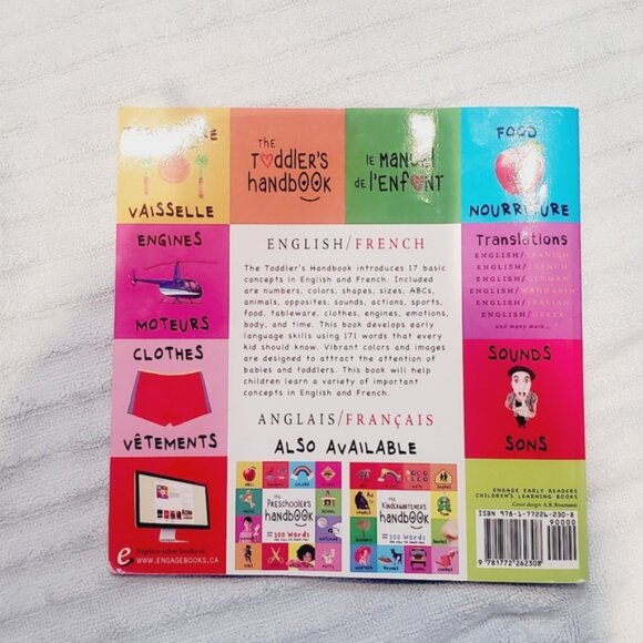 The Toddler's Handbook - Bilingual English/French Book- 342 Words Combined - Picture 2 of 3